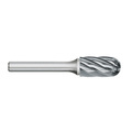 Kodiak Cutting Tools SC-7NF Type SC Carbide Bur Cylindrical Ball Nose for Aluminum 5428599